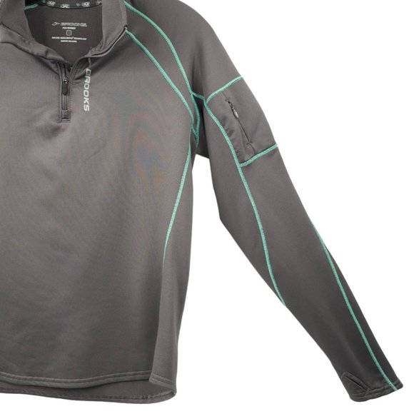 Brooks Performance Activewear 1/4 Zip Pullover Womens M Equilibrium Technology - Picture 14 of 16